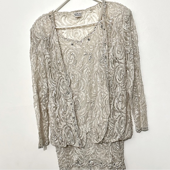 Judith Anne Creations vintage beaded sequin dress - Picture 7 of 9